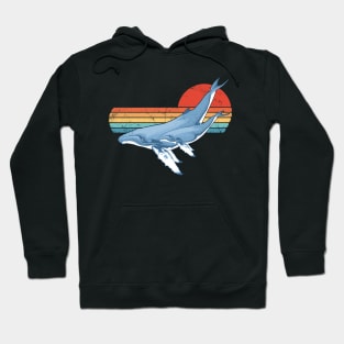 Humpback Whales 60s Sunset Hoodie